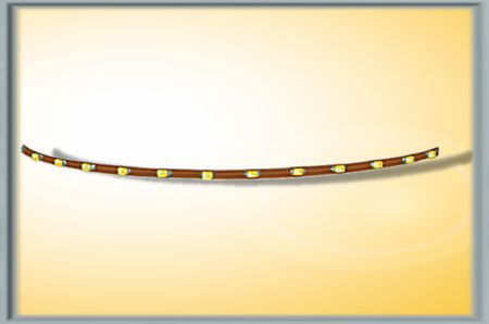 Lichterkette, 12 LEDs gelb