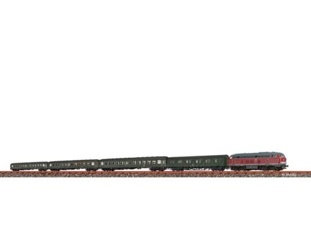 BRAWA  H0 Eilzug-Set E 1642 DB, 5er-Set IV DC Analog BASIC+