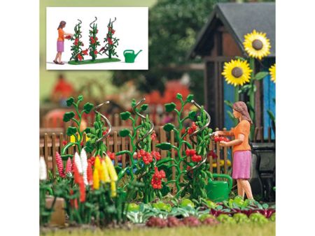 Busch HO Action Set: Tomatenernte