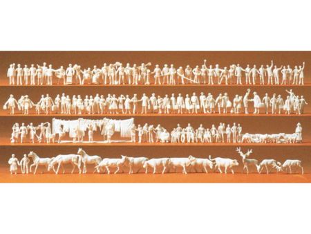Preiser Spur N   Bahnpersonal, Reisende, Passanten, Tiere Ar