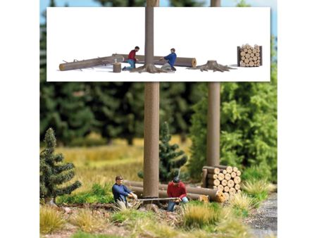 Busch HO Action Set: Baumfällung