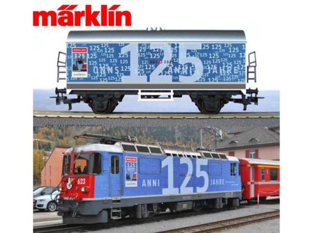 Märklin Sonderwagen RhB 125 Jahre Rhätische Bahn