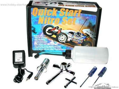 Nitro Starter Set - CH - Tankflasche / Glühkerzenstecker mit