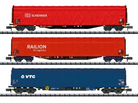 Minitrix Schiebeplanwagen-Set Rils