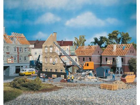 Faller HO Abbruchhaus mit Bagger