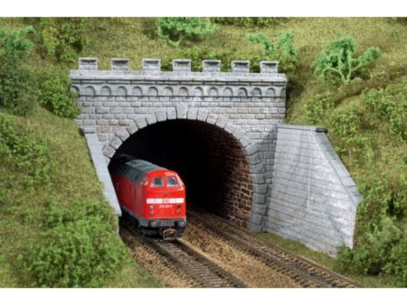 Auhagen TT 2 Tunnelportale 2-gleisig