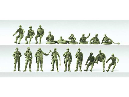 Preiser HO Bundeswehr. BRD. Posten, Kraftfahrer. 18 unbemalt