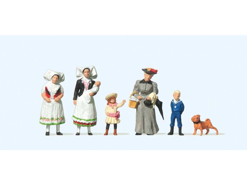 Preiser HO Spreewälder Gruppe. Um 1900