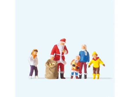 Preiser HO Weihnachtsmann mit Kindern