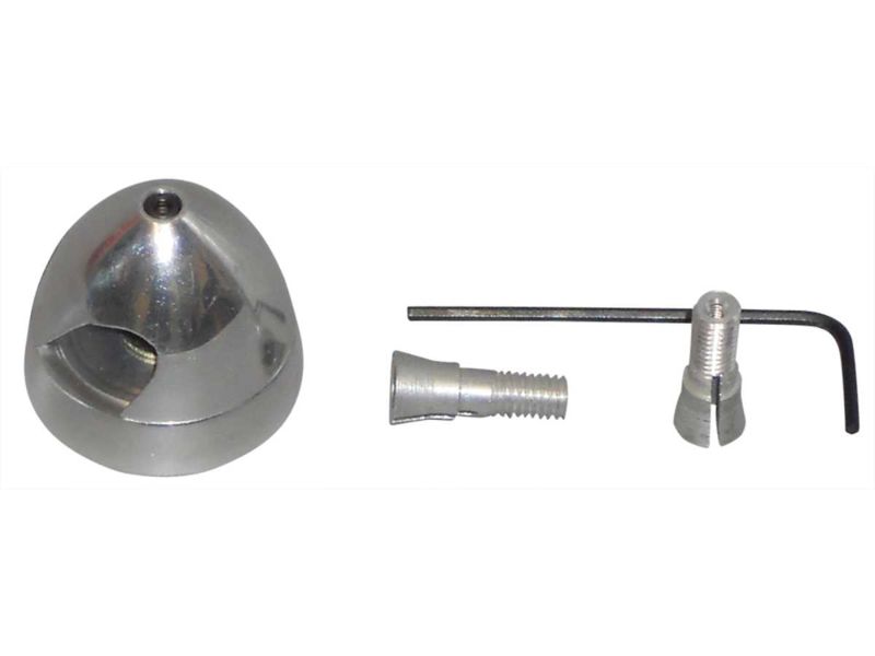 Alu-Spinner 38mm m.Spannzg.f.Welle 3,2/4 u.5mm