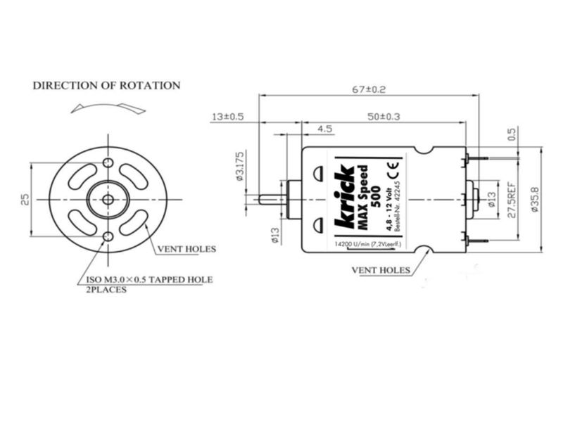 Krick MAX Speed 500 Elektromotor