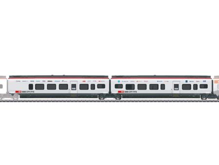 Märklin HO Ergänzungswagen-Set 2 zum RABe 501 Giruno