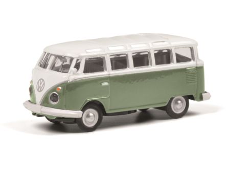 Schuco VW T1 Samba grün/weiß 1:87