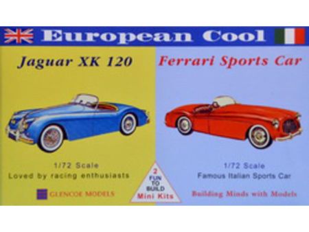 GLENCOE 1/72 Jaguar XK 120, Ferrari