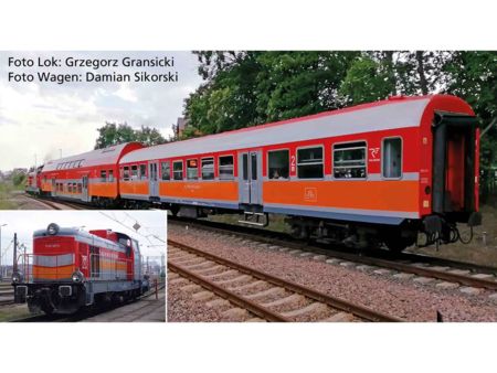 PIKO  HO S-Set Diesellok Sm42 mit Wagen Polregio A-Gleis & B