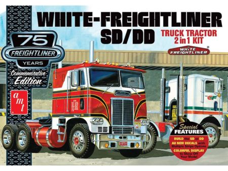 AMT 1/25 White-Freightliner 2 in 1