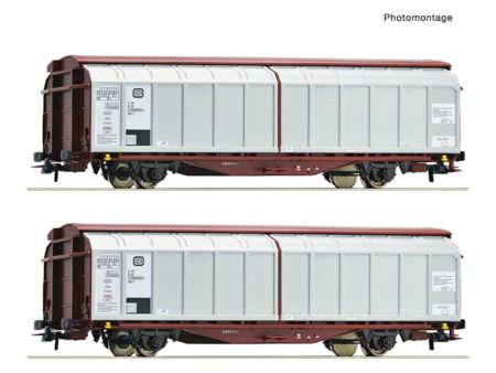 Roco HO 2-tlg. Set: Schiebewandwagen, DB