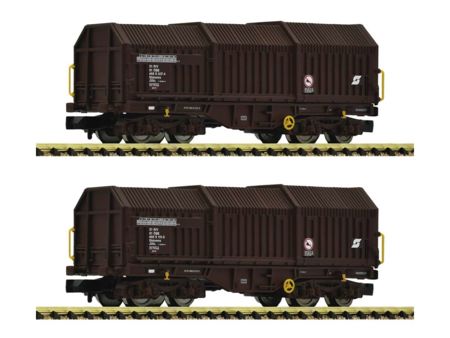 Fleischmann N  2-tlg. Set: Teleskophaubenwagen, ÖBB