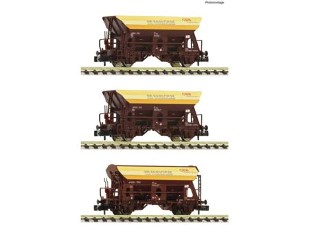 Fleischmann N  3-tlg. Set: Schotterwagen, ÖBB