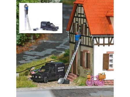 Busch HO Action Set: Sat-Schüssel ausr