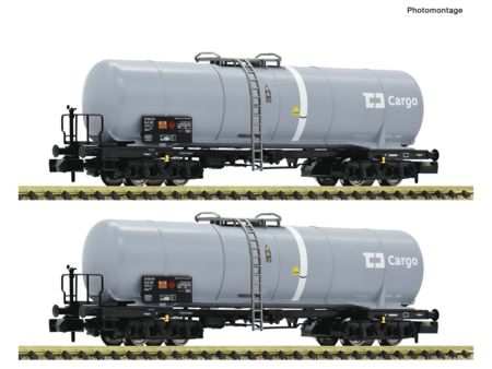 Fleischmann N 2-tlg.Set Kesselwagen, CD Cargo