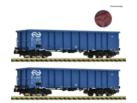 Fleischmann N 2-tlg. Set: Offene Güterwagen, NS