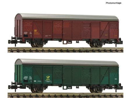 Fleischmann 2-tlg. Set: Gbs Postgüterwagen