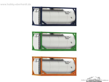 Fleischmann Set: 3x 20ft Tank Cont.       