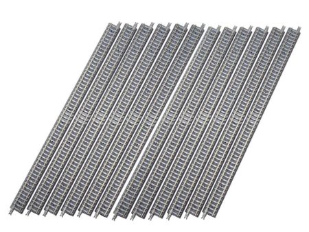 TOMYTEC 12 Gleise, gerade, in Schotterbettung, je 280 mm