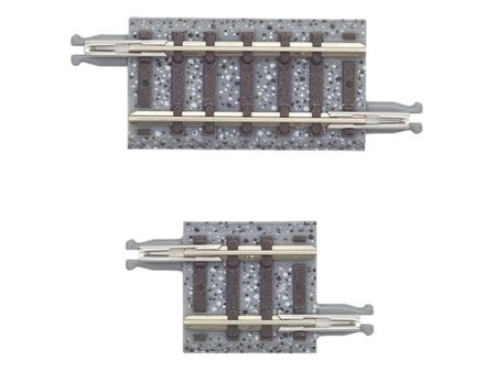 TOMYTEC 4 Gleise, gerade in Schotterbettung