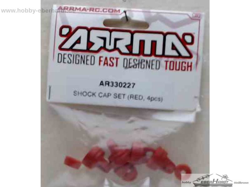 Arrma - Shock Cap Set Red (4)