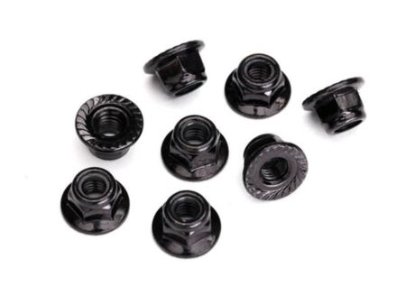 TRAXXAS Stopmutter mit Flansch 5mm Stahl, verzahnt, schwarz 