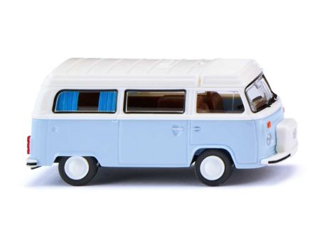 Wiking HO VW T2b Campingbus - weißblau/weiß