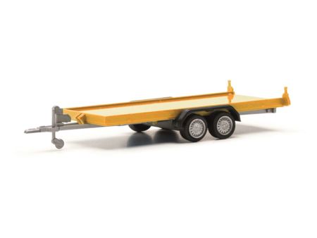 Herpa HO  PKW-Transportanhänger, gelb