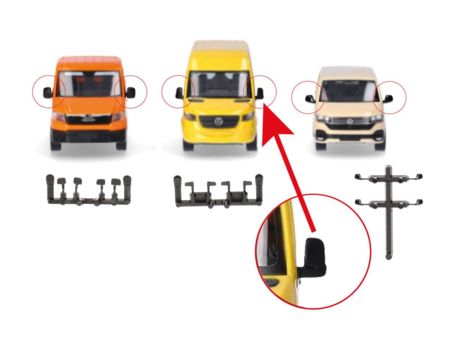 Herpa HO  Spiegel für Transporter, 5St.