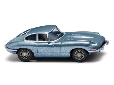 Wiking HO Jaguar E-Type Coupé - opalescent blue met.