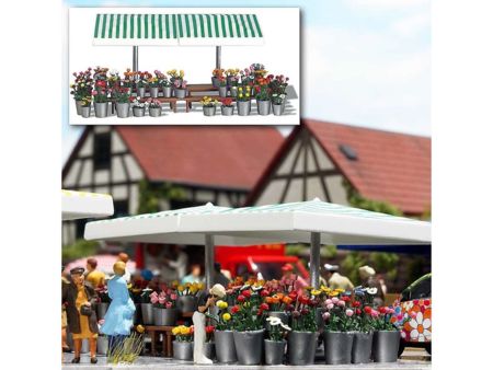 Busch Marktstand Blumen H0         