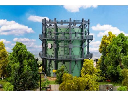 Faller H0 Gasometer mit Rohrleitungen