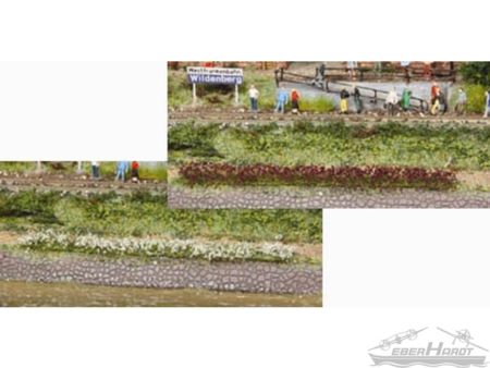 HEKI 10 Grasstreifen weiß-erika, 100 mm lang, 5-6 mm hoch