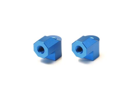 Tamiya TA-07 Alu Halterung Motorträger (2) Blau