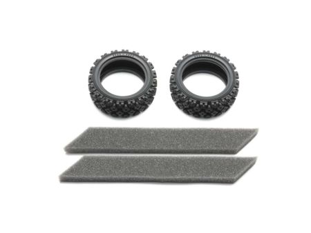 Tamiya 1:10 Reifen (2) Rally Block weich 26mm