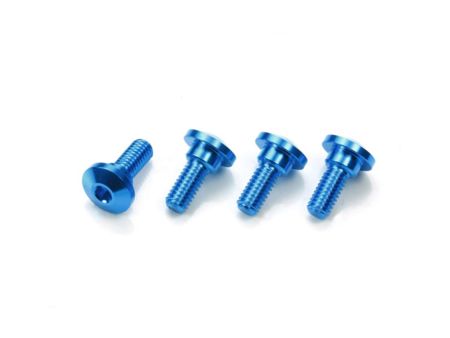 Tamiya Schrauben Alu blau (4) f. Servomontage