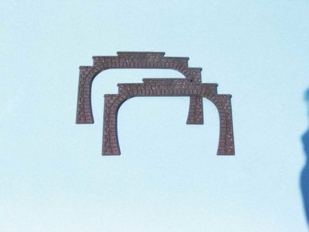 Heki  Tunnelportale zweigleisig H0, 2 Stück