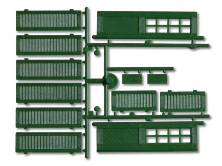 Pola G Fensterläden und Türen, grün