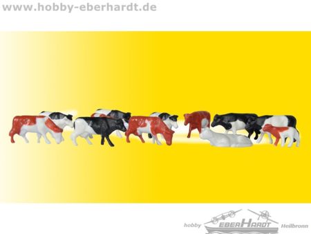 Kibri H0 Kühe, 12 Stück