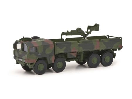 Schuco MAN 10t GL flecktarn mit Kran 1:87