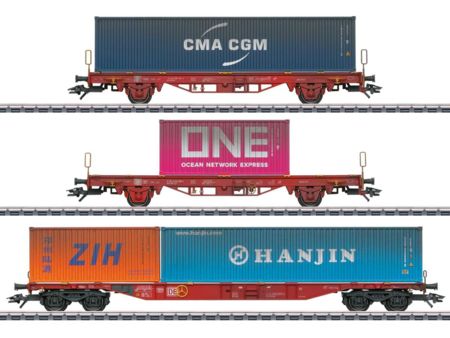Märklin Containerwagen-Set Lgs 580 DB