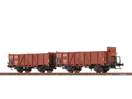 BRAWA  H0 Offene Güterwagen Om DRG, 2er-Set II