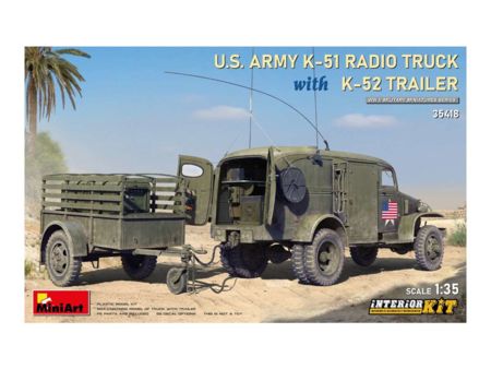 Miniart 1:35 US Funkwagen K-51 mit Anhäng. K-52
