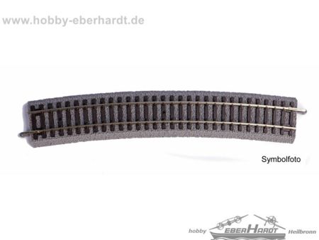 Piko HO Bogen mit Bettung R1, 360 mm, VE 6